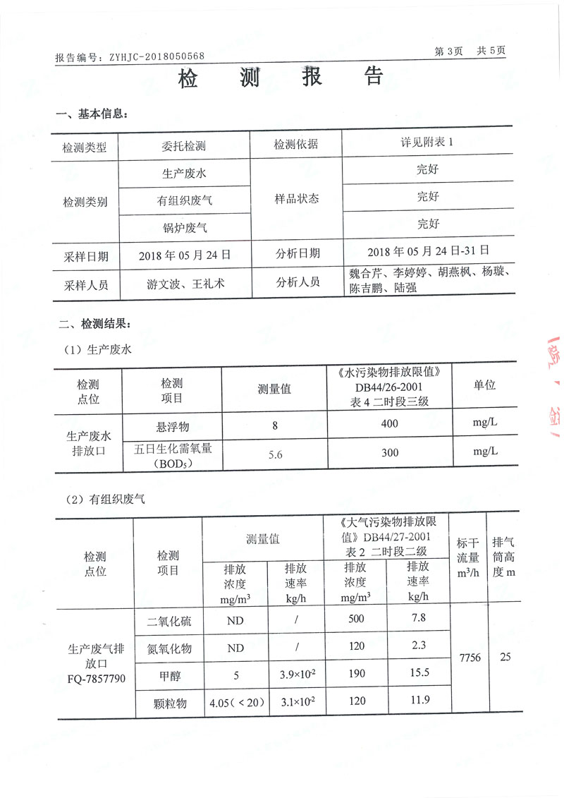 2018ag亚娱集团(Asia Gaming)坪山分公司“三废”检测报告_页面_2